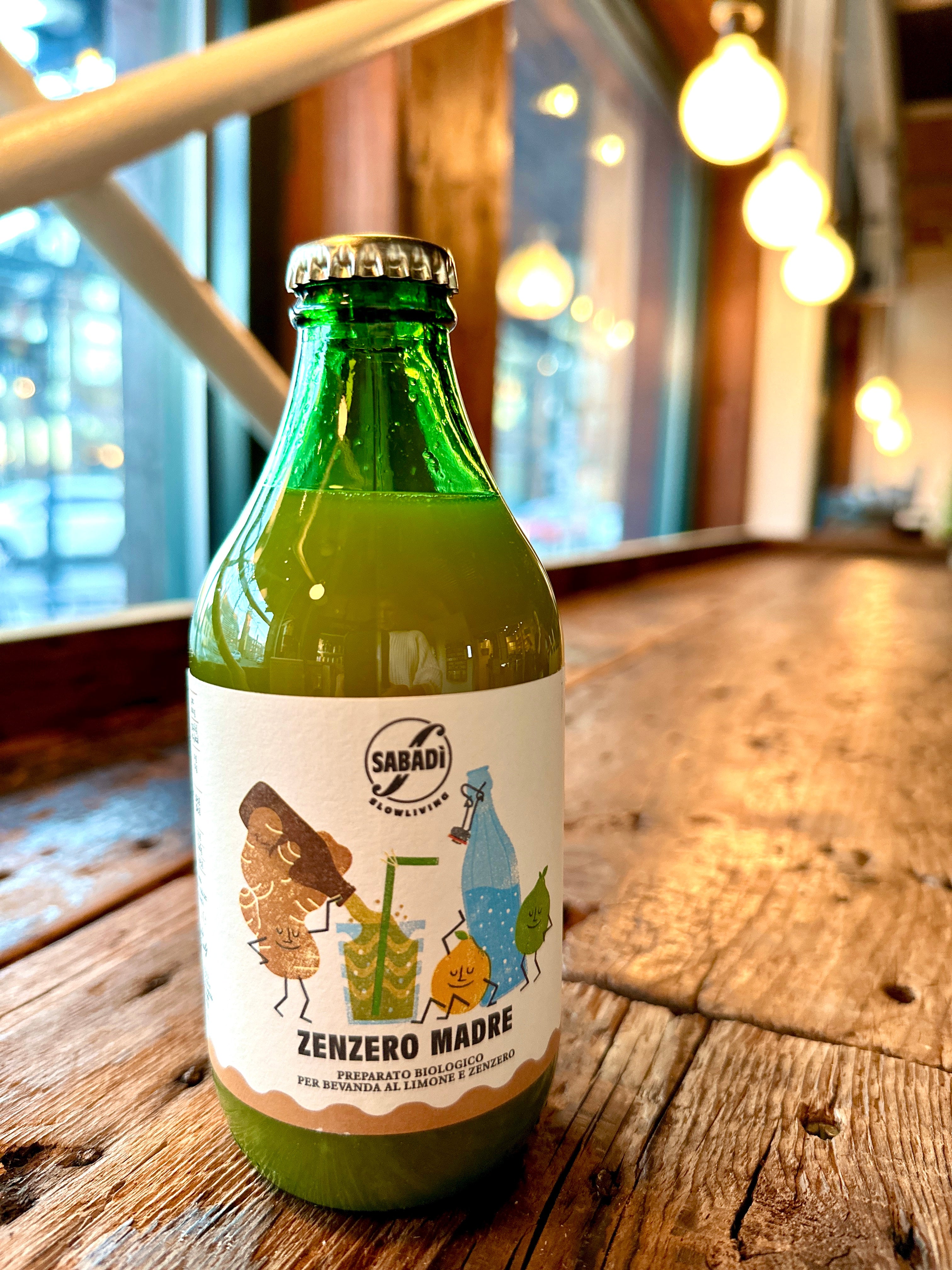 SABADI ORGANIC ZENZERO MADRE (LEMON + GINGER SODA MIX) 333ML